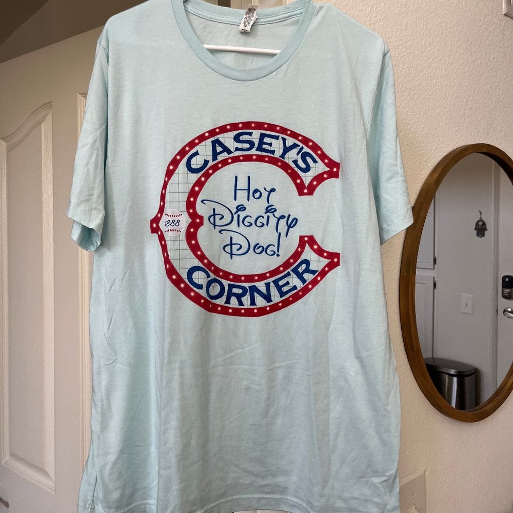 Canvas Baby Blue Casey's Corner T-Shirt XL